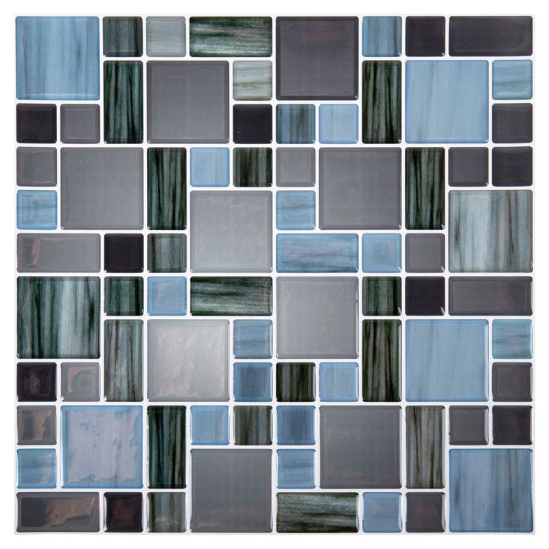 Peel and stick mosaic tile fastablet